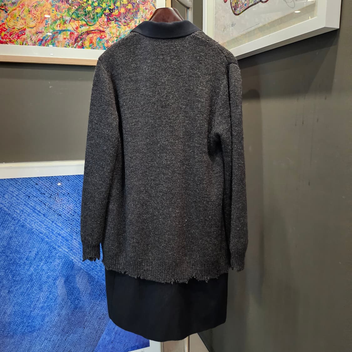 언더커버 17aw 니트 레이어드 코트 상품이미지4