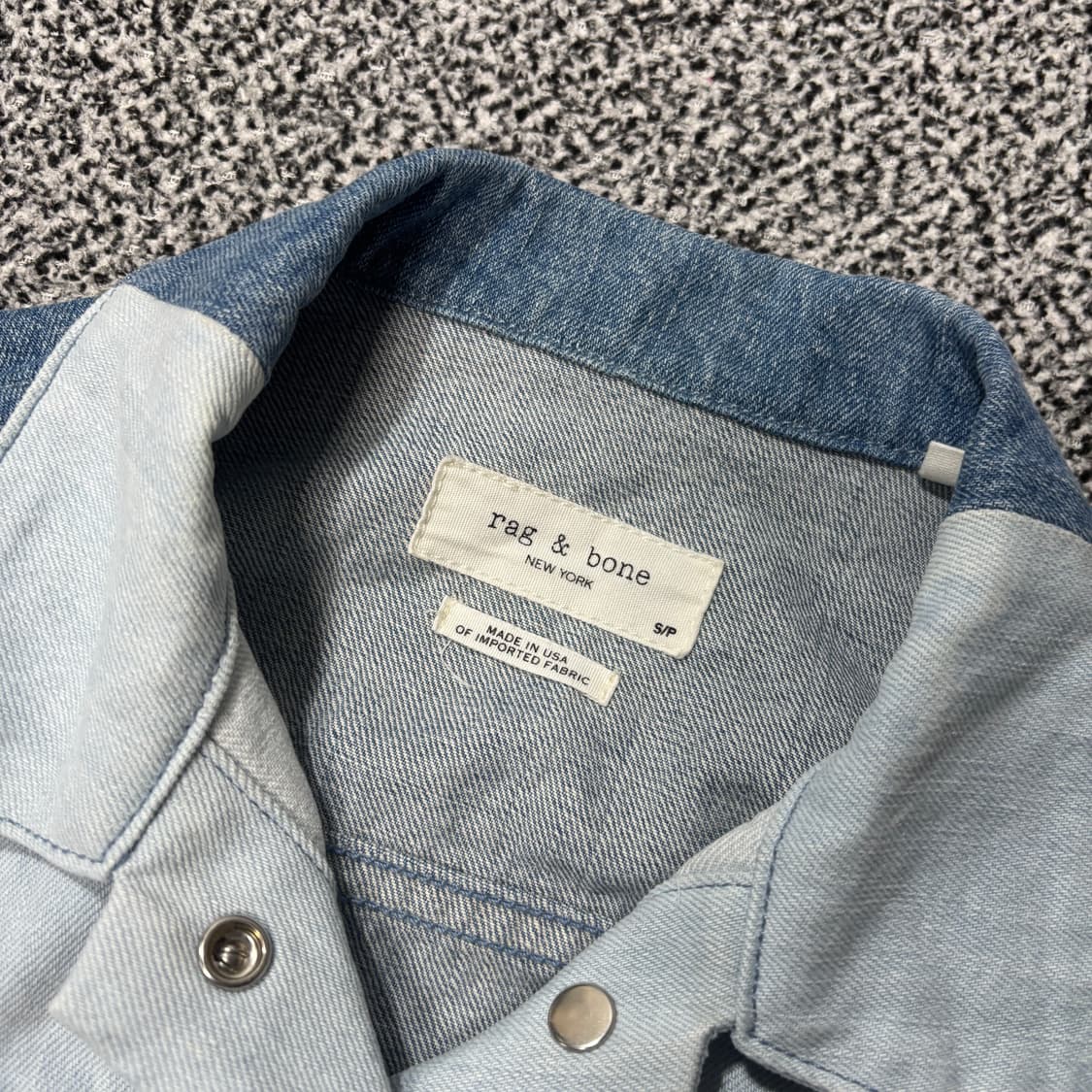 [W] 랙앤본 Rag & Bone 니코 투톤 데님 자켓 (S) 상품이미지3