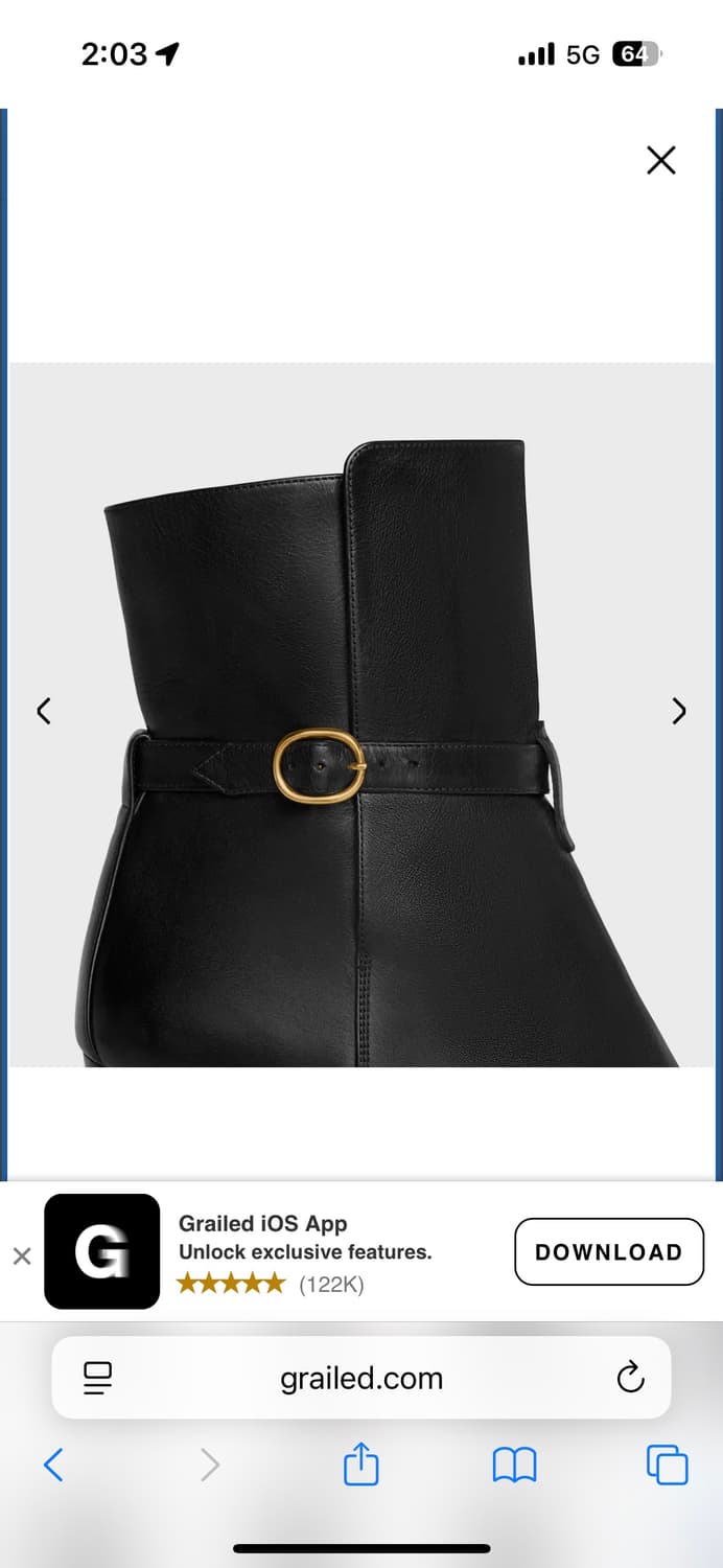 Celine 셀린느 윌턴 조드퍼 90 카프스킨 앵클 부츠 43 사이즈 상품이미지3