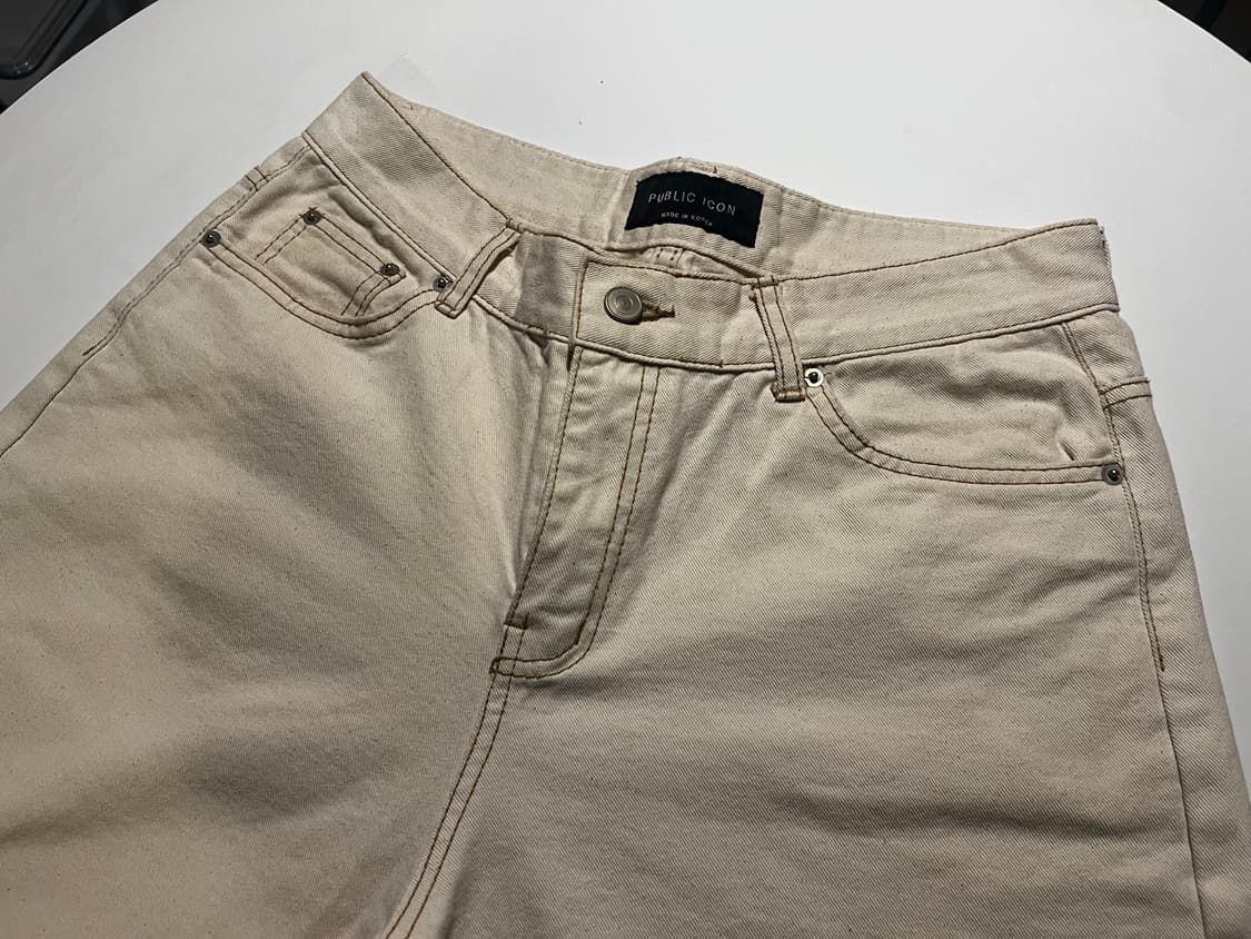 Public icon 아이보리 팬츠  상품이미지2