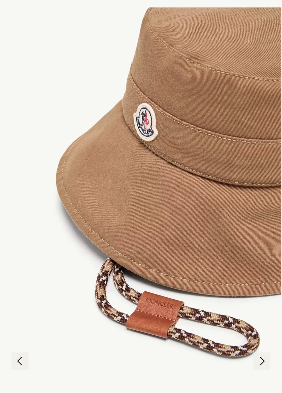 몽클레어 로고 코튼 개버딘 버킷 모자  상품이미지6