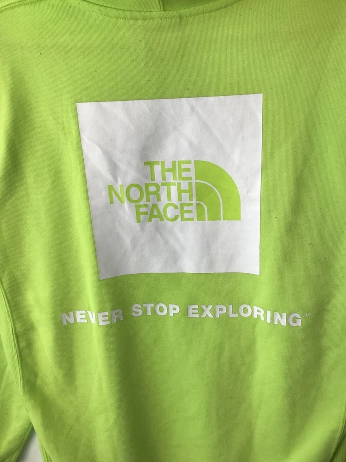 TNF Back Square Logo Lime Hoodie 상품이미지6