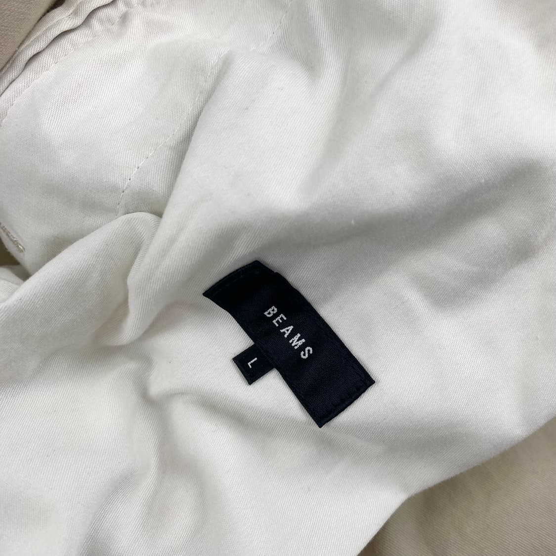 빔즈 벌룬핏 코튼 베이지 밴딩 팬츠 (105) 상품이미지8