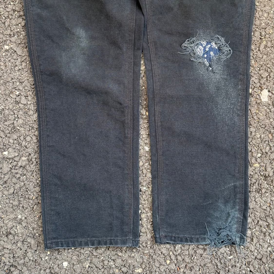 빈티지 칼하트 B11 BLK 싱글니 카펜터 팬츠 상품이미지4