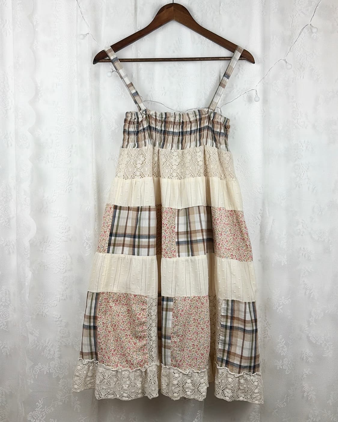 JPN patchwork 2-way dress 상품이미지8