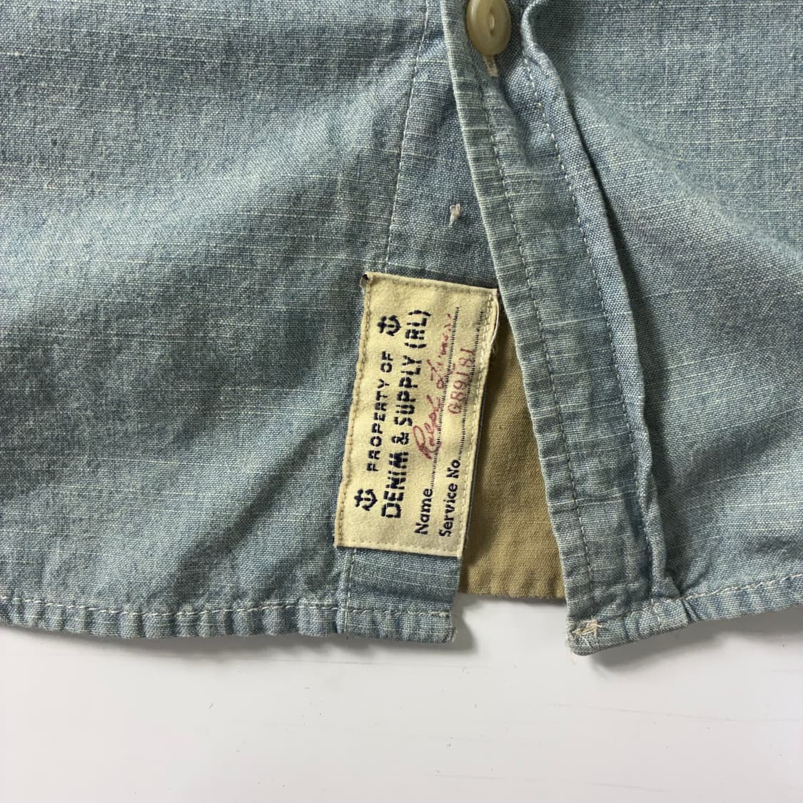 Polo  데님앤서플라이 랄프로렌 샴브레이 데님 워크 셔츠 상품이미지6