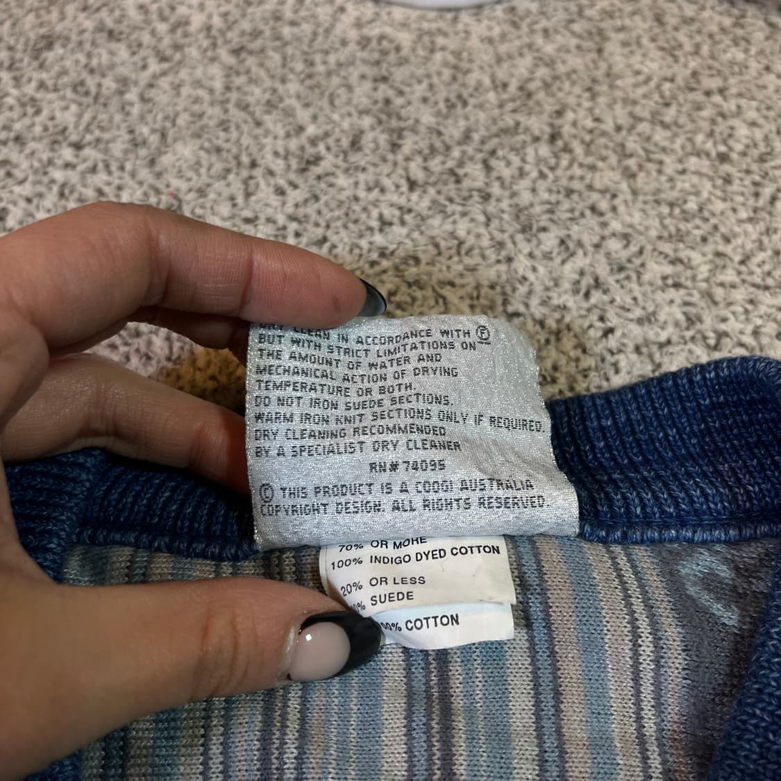 COOGI 쿠지 버클 케이블 니트 자켓 상품이미지5