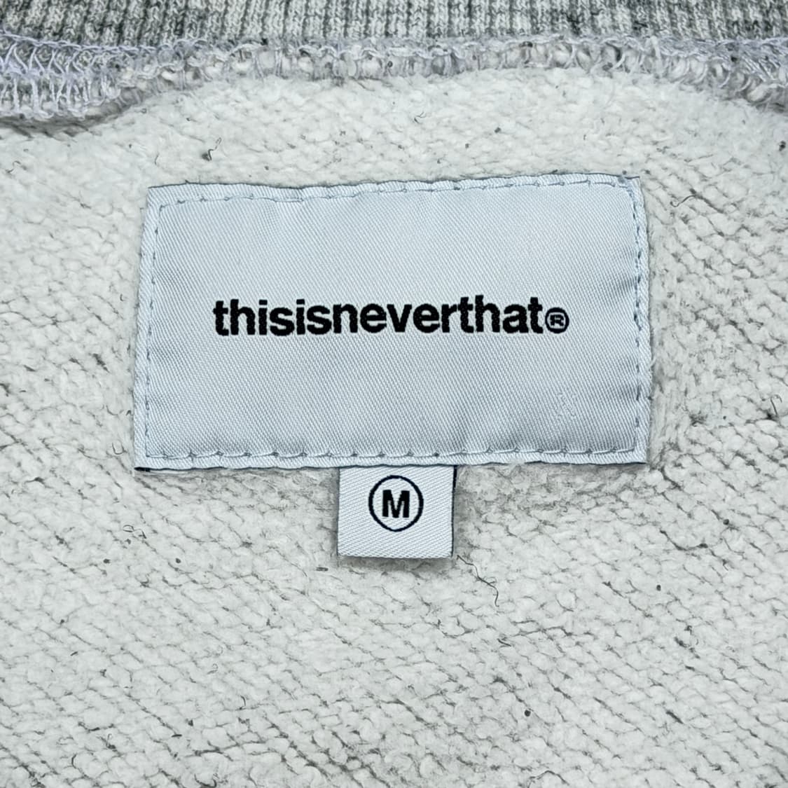 디스이즈네버댓 아치로고 크루넥 스웻셔츠 맨투맨 헤더 그레이 M 상품이미지6