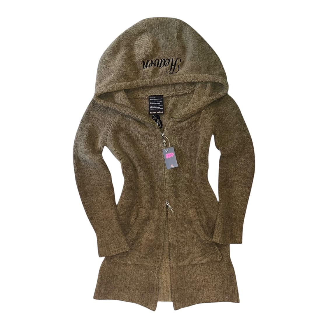 Heaven and Earth 헤븐앤얼스 십자자수참 후드투웨이집업 펑크 상품이미지4