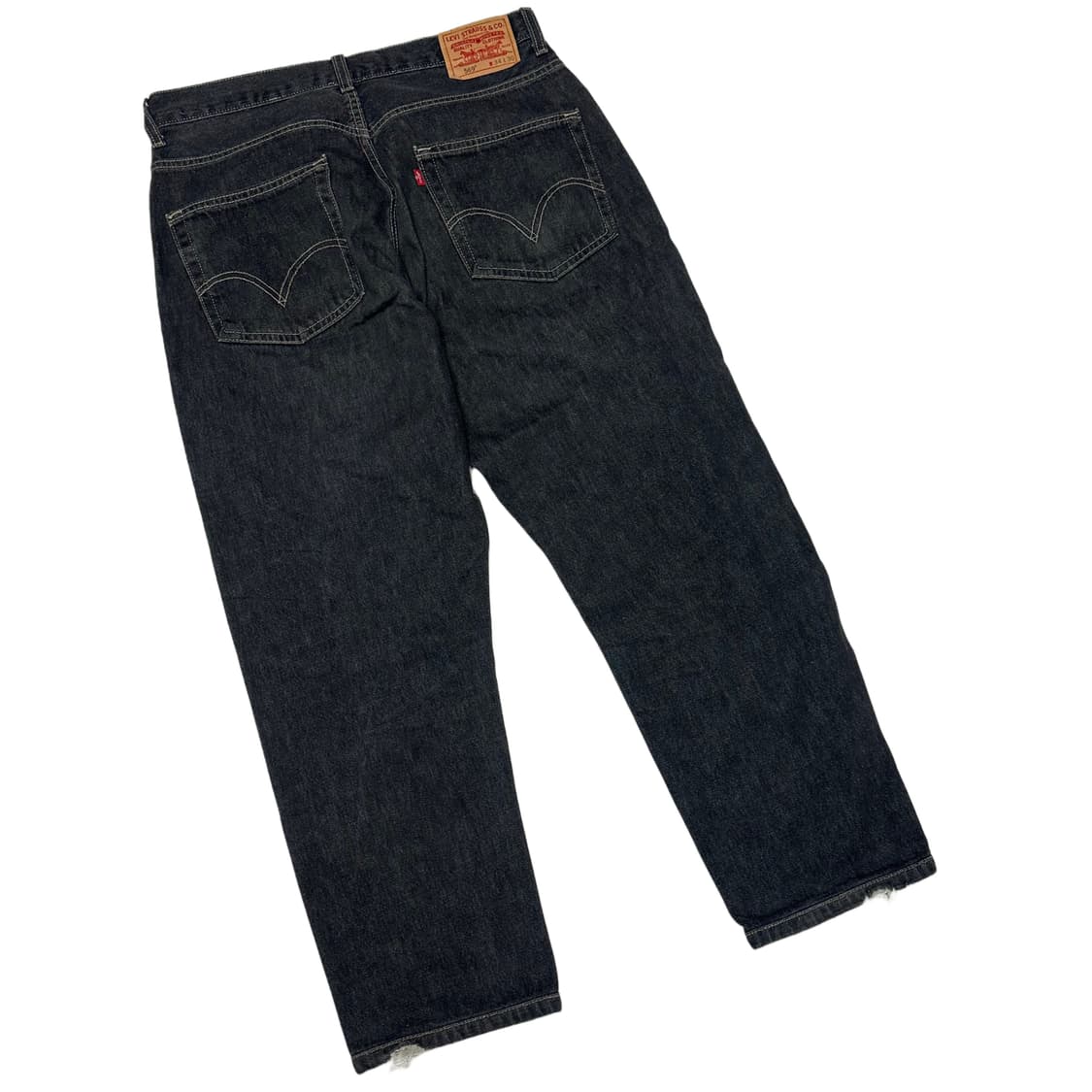 리바이스 569 스트레이트 루즈핏 흑청데님진 34 상품이미지3
