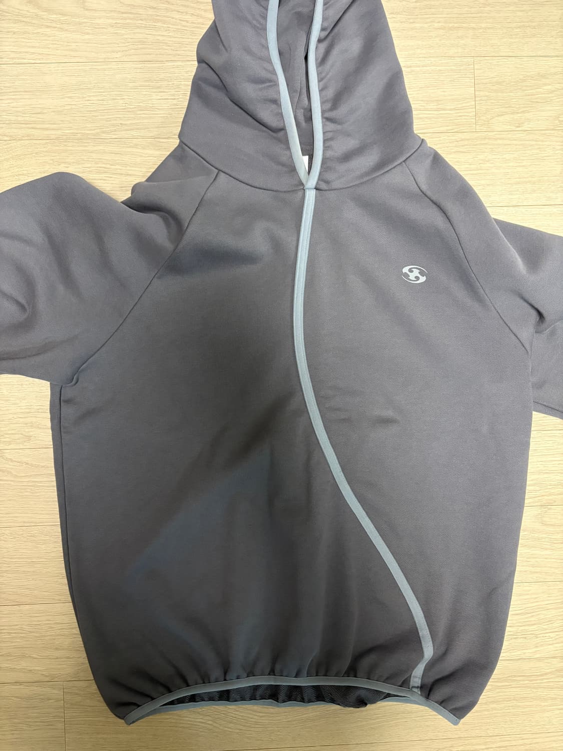 산산기어 테이프드 후디 차콜 24fw 3사이즈 상품이미지3