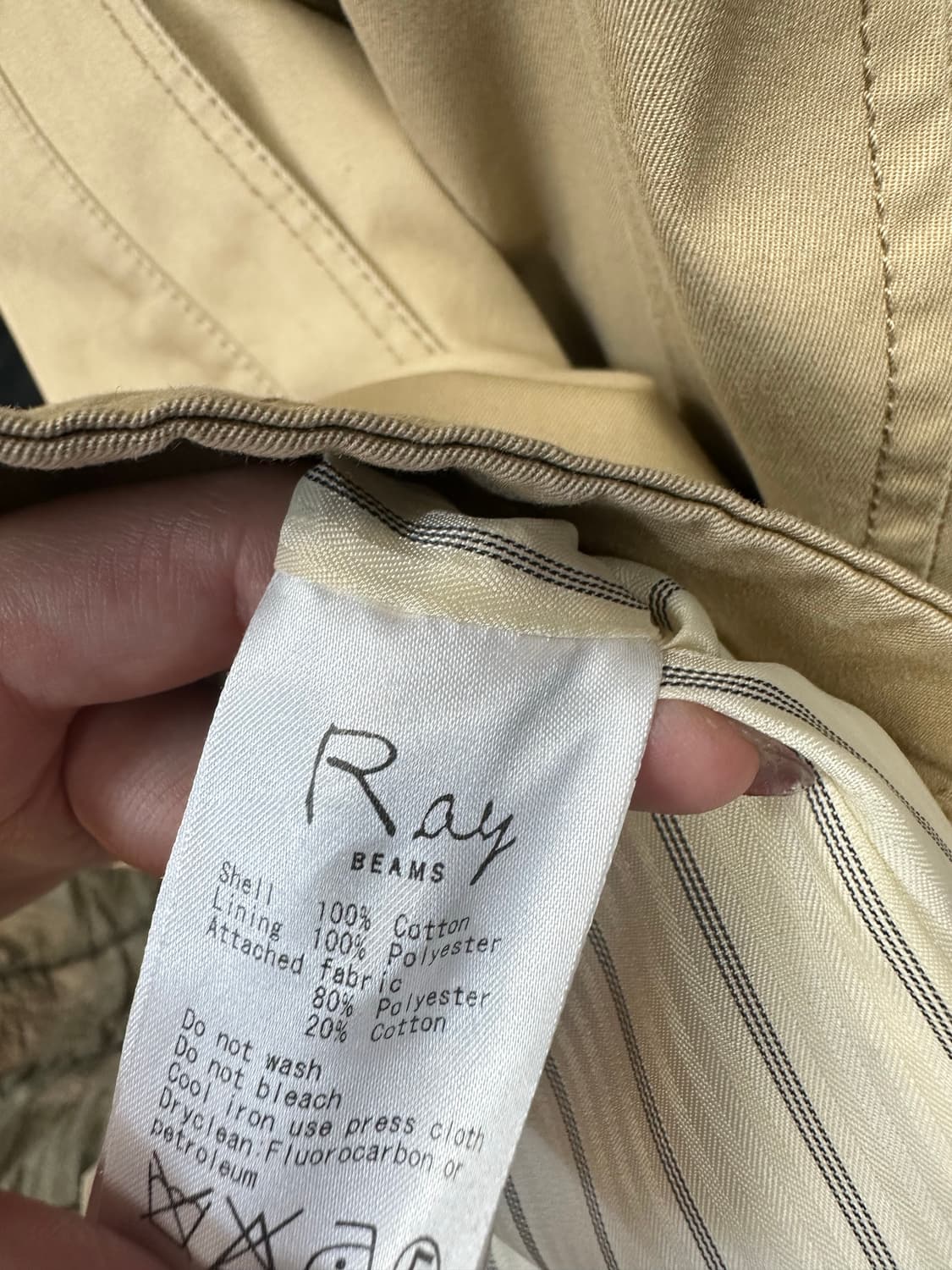 드라이완료 일본빈티지 레이빔즈 Ray Beams 더블 트렌치코트 자켓  상품이미지8