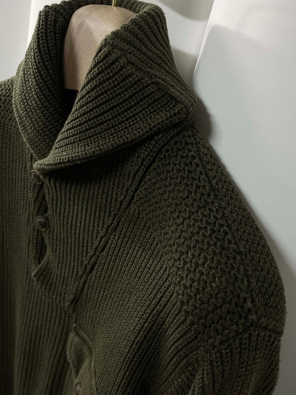 폴로 랄프로렌 올리브드랩 코만도 엘보패치 밀리터리 스웨터 상품이미지5