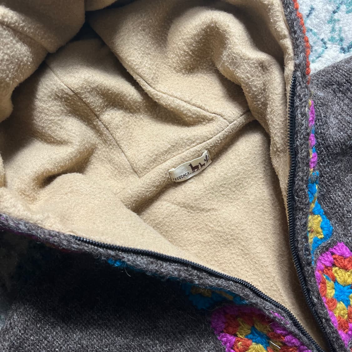 Titicaca 티티카카 모티브 울 니트 후드집업 상품이미지2