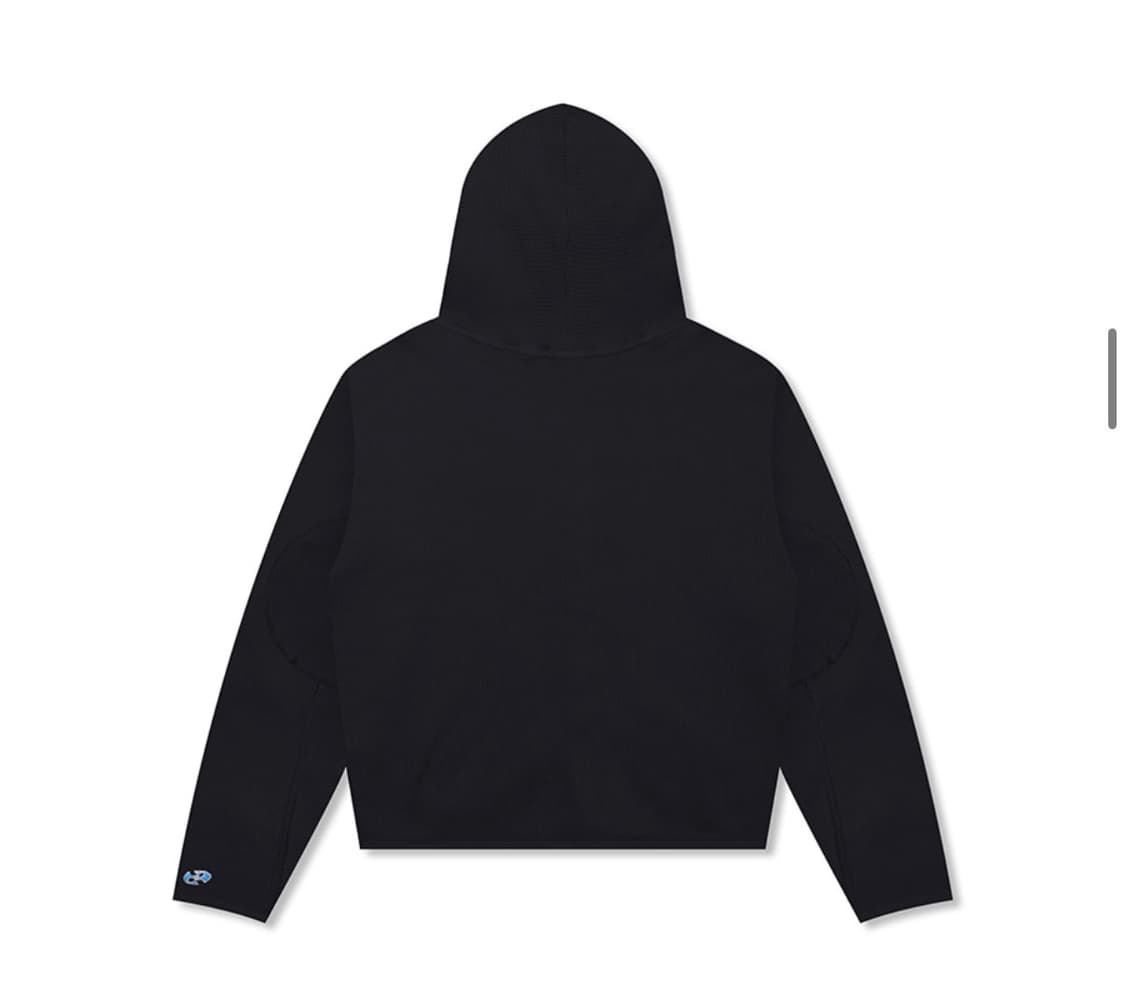 공용가능) 무신사 [글랙 x 지꾸] 걍 새거 헤이즈 자수 와플 집업 후드 상품이미지3