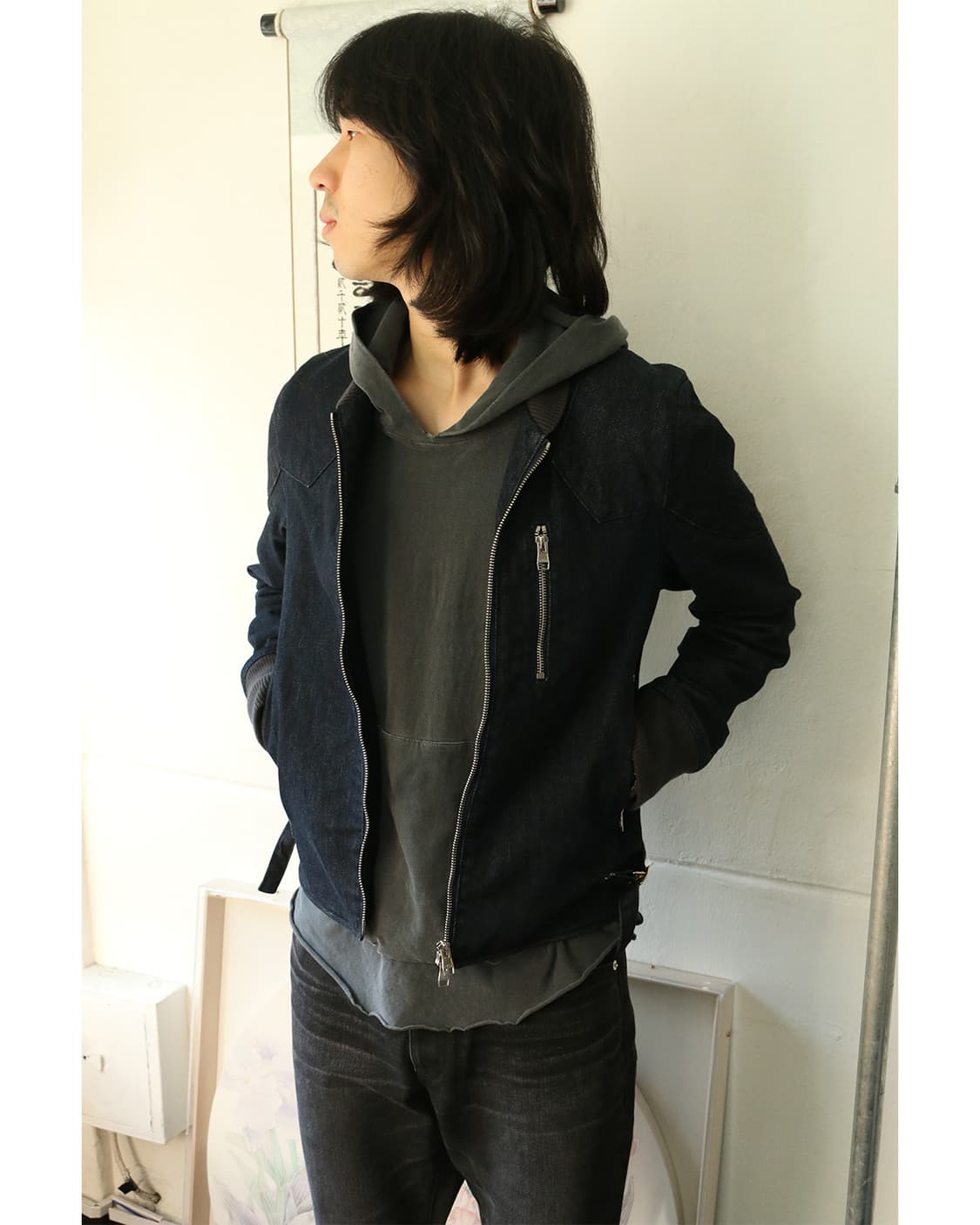 넘버나인 데님 라이더 자켓  상품이미지3