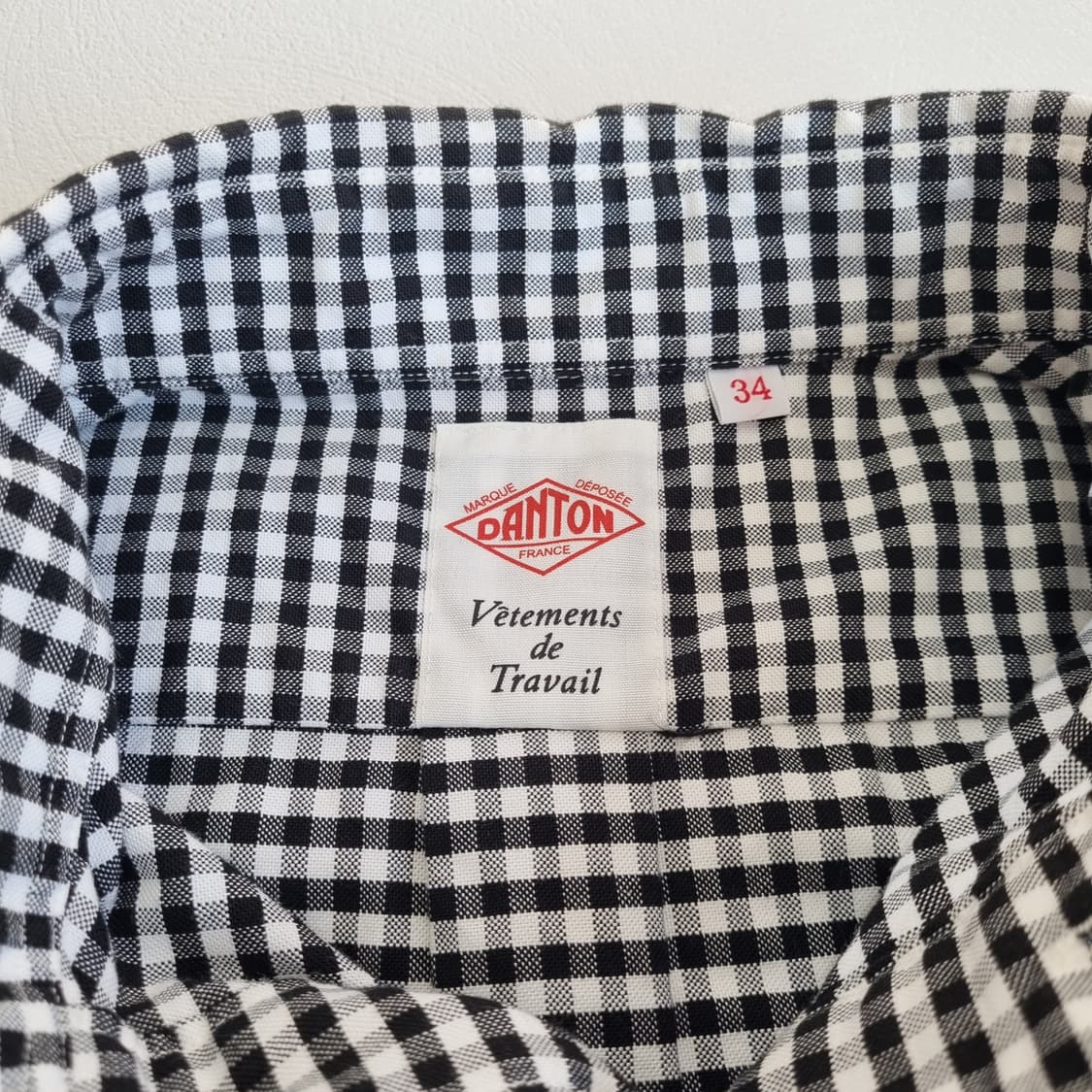 단톤 깅엄체크 풀오버 셔츠 - 34 상품이미지9