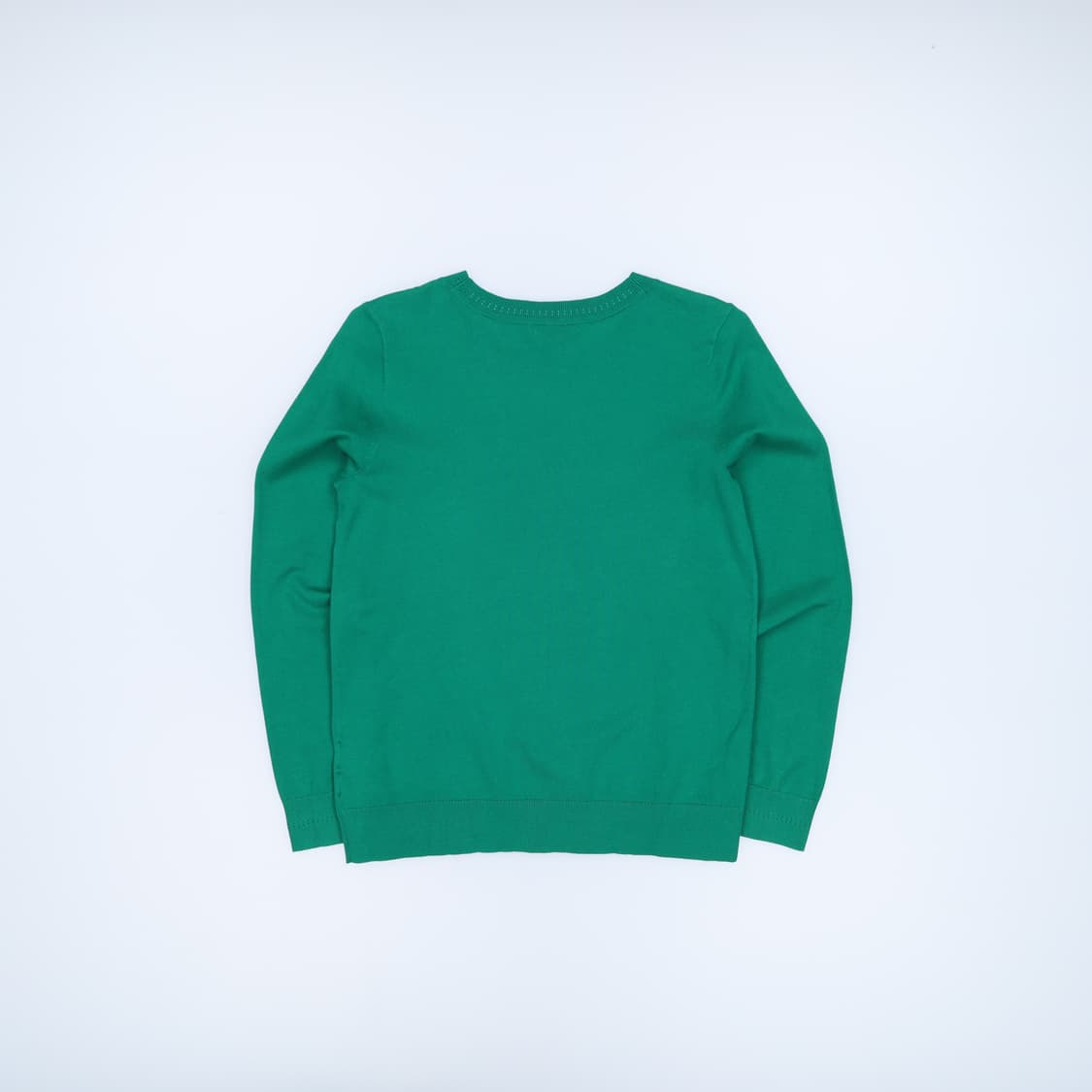 M 타미힐피거 라운드 코튼 얇은 니트 그린 4176 상품이미지2