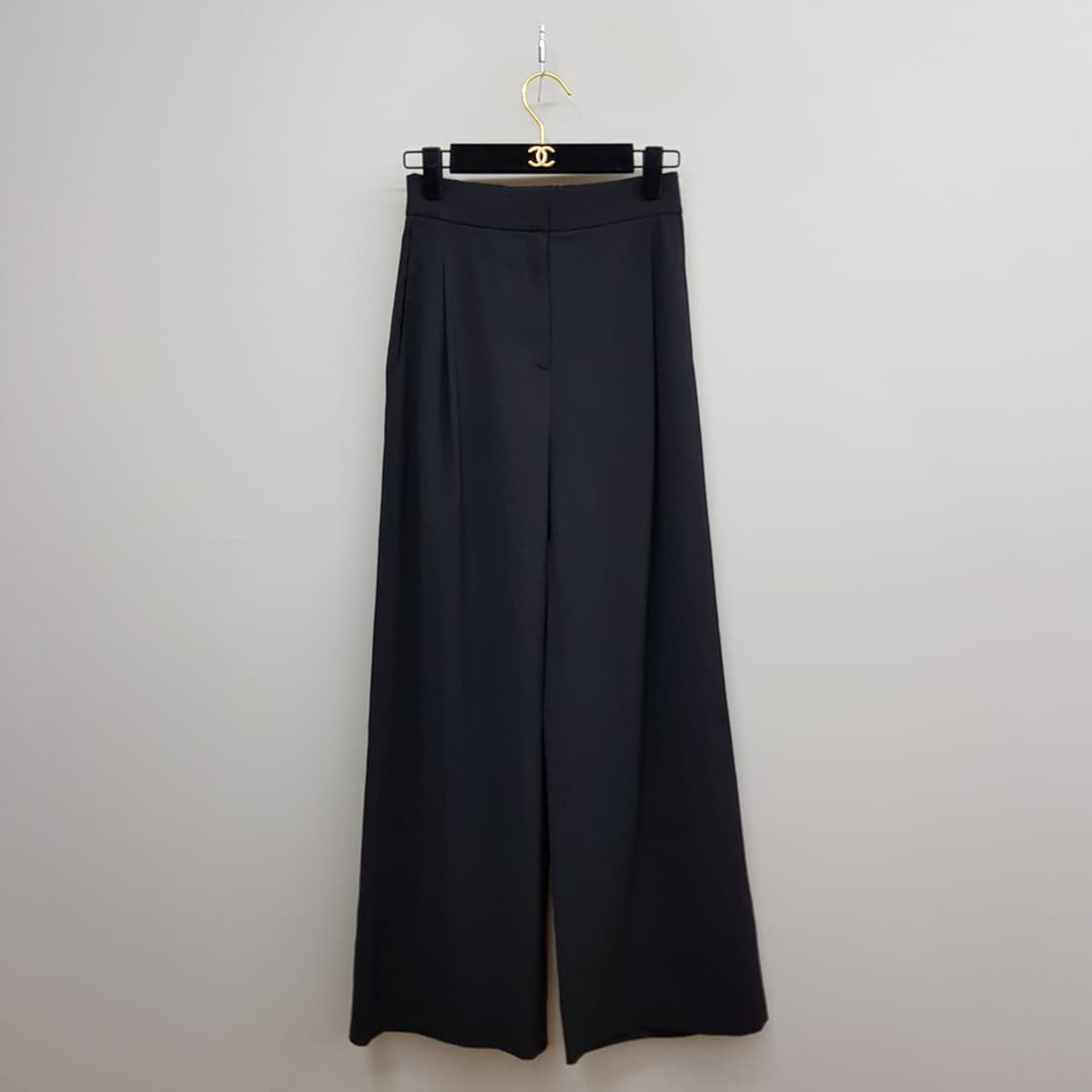 한섬 마인 2024 백밴딩 핀턱 와이드 팬츠 61-90사이즈 상품이미지2