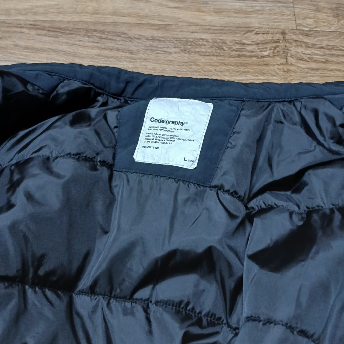 CGP 코드그라피 바이커 점퍼 누빔 자켓 L 100 상품이미지10