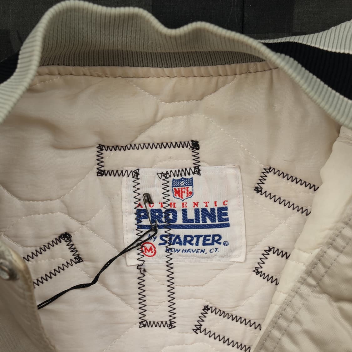 90S 스타터 오클랜드 레이더스 스타디움 자켓 L B18 상품이미지4