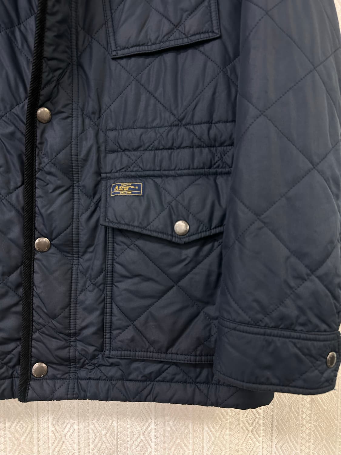 (100)빈폴 21SS 퀼팅 자켓 네이비 상품이미지4