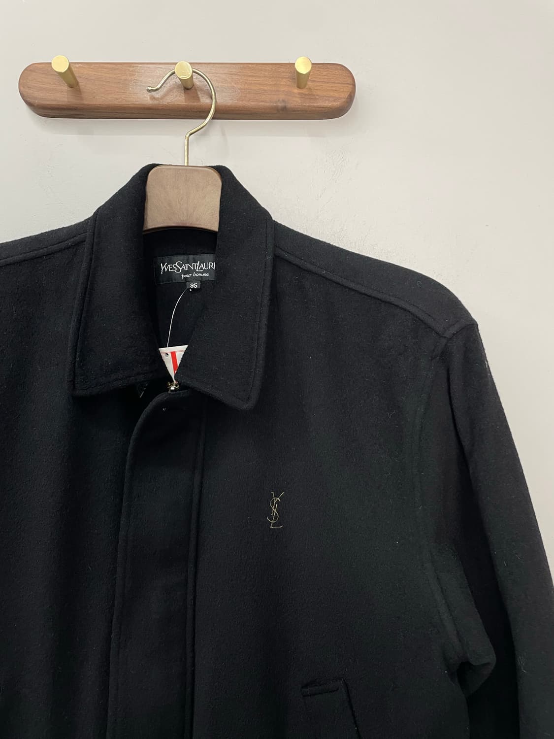 입생로랑 블랙 울 블루종 자켓 H1758 상품이미지3