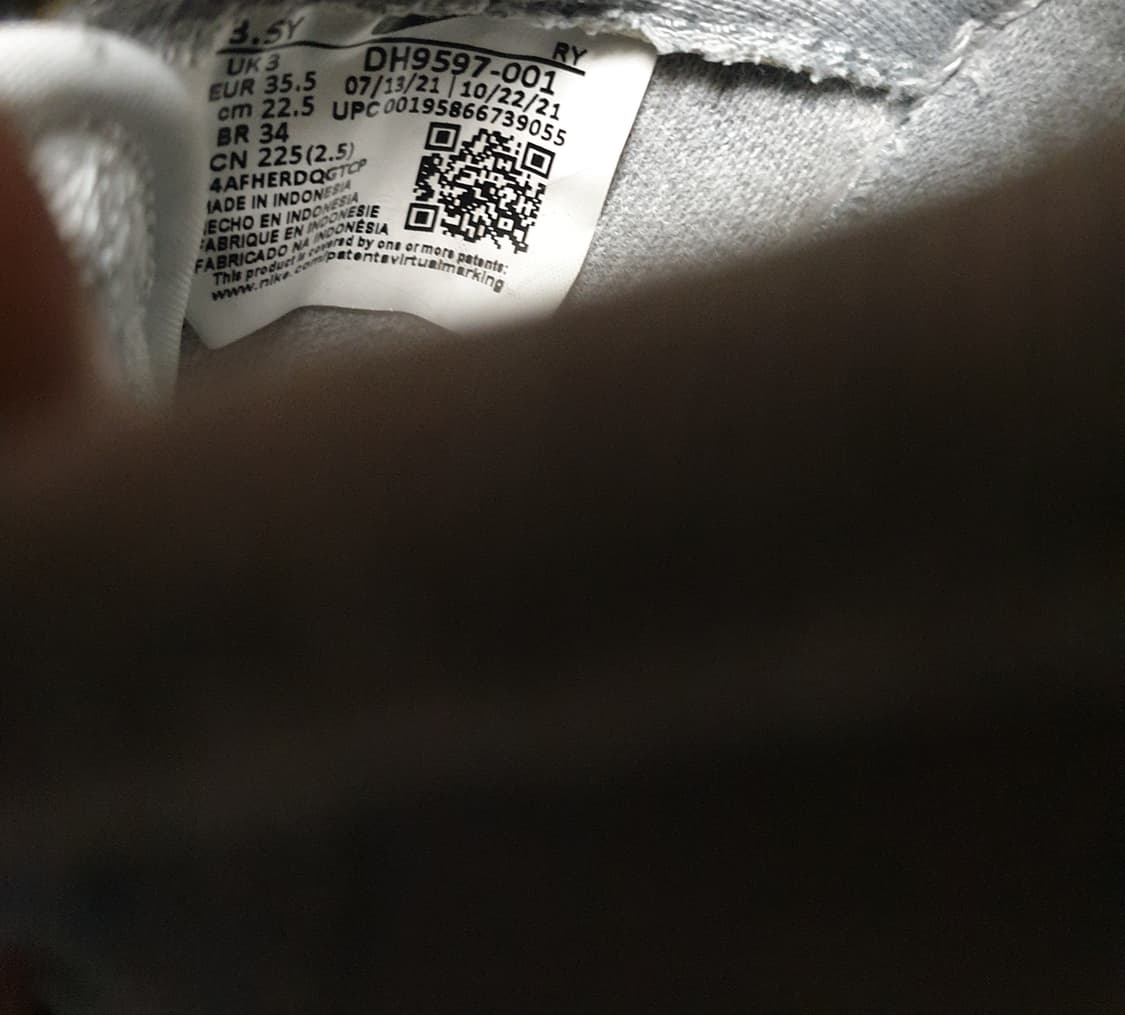 나이키 에어포스1 애슬레틱 스모크 그레이 마리나 스니커즈 (225) 상품이미지6