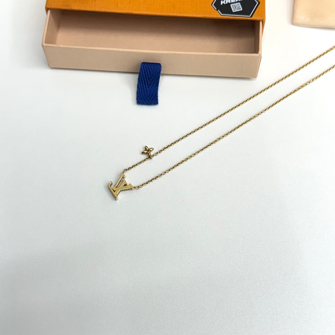 [정품] 루이비통 아이코닉 목걸이 골드 상품이미지4