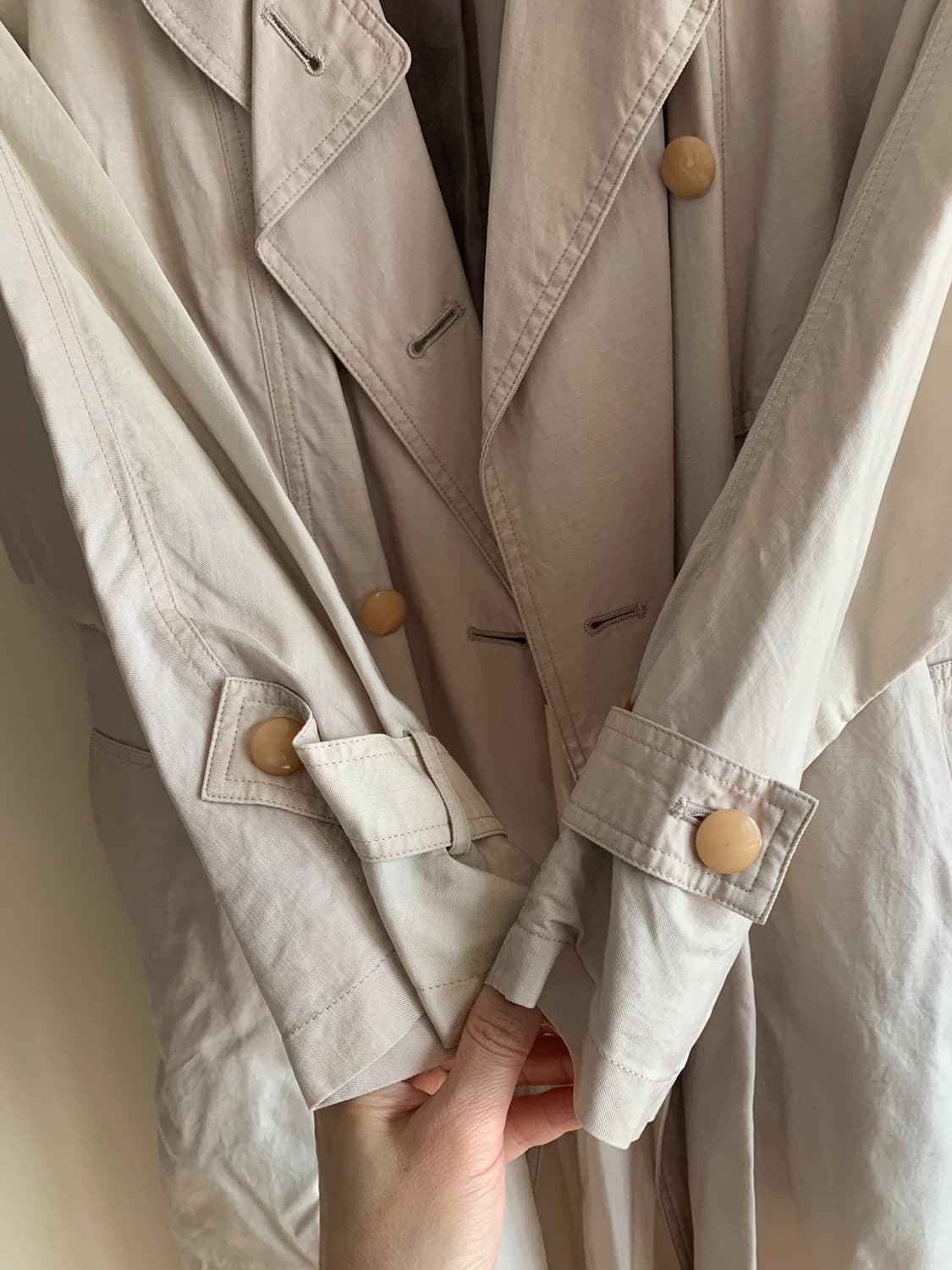 산요 일본. 빈티지 트렌치코트 상품이미지7