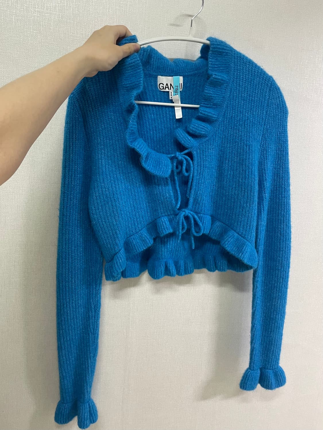 가니 블루 볼레로 가디건 상품이미지1