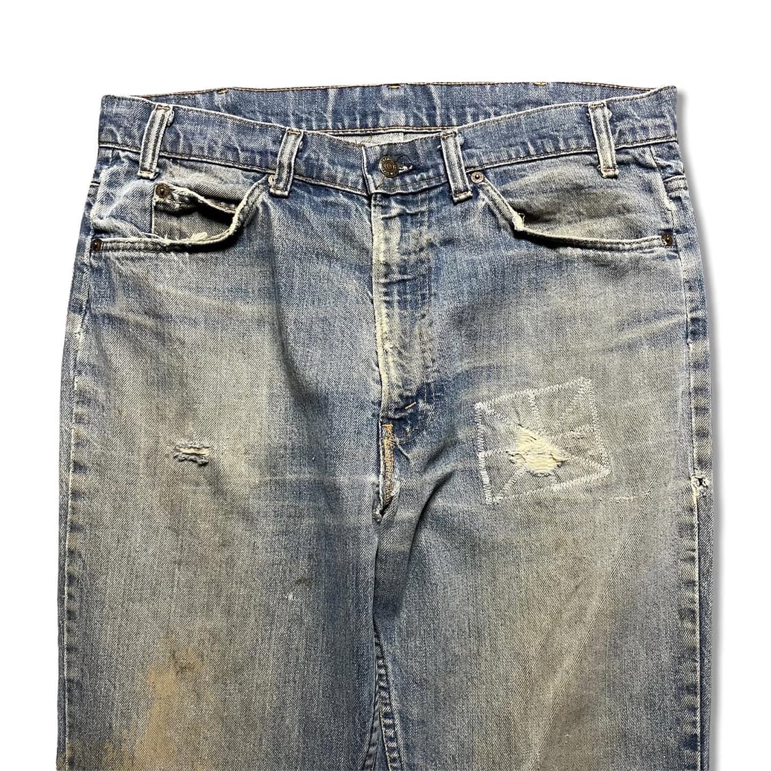 80s 리바이스 20517 오렌지탭 데님 팬츠 상품이미지2