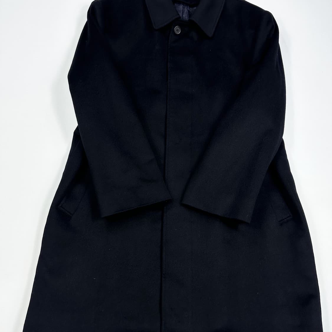 지방시 레트로 캐시미어 블랙 롱코트 자켓 (L) 상품이미지4