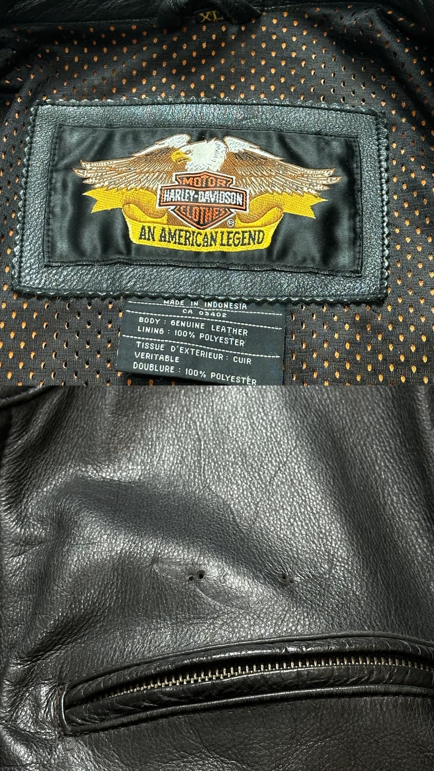 00's 할리데이비슨 레더 라이더 자켓 빈티지 레더자켓 상품이미지10