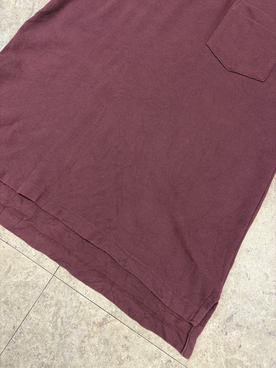 LL bean 버건디 반팔 카라티 #csz4189 상품이미지3