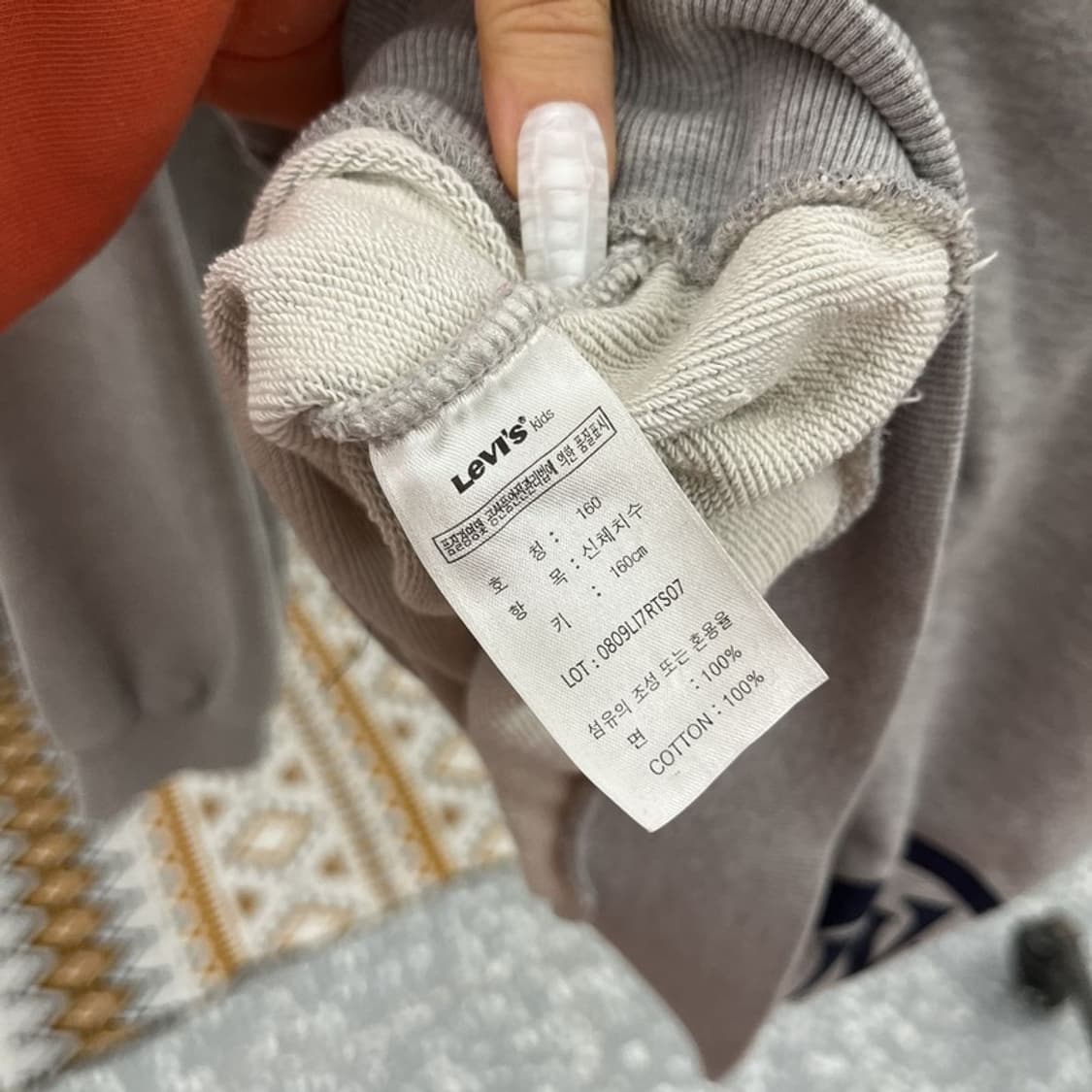 리바이스 올드스쿨 레트로 스트릿 키치로고 맨투맨 160 C10700 상품이미지6