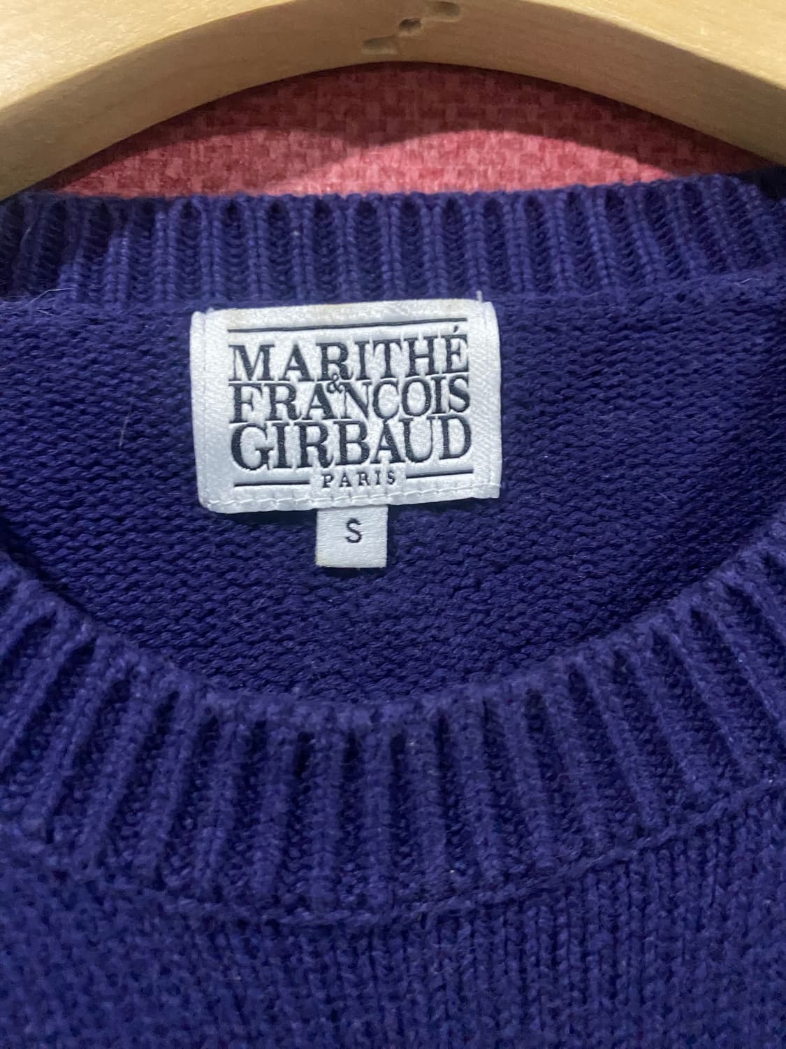 마리떼 프랑소와 저버 네이비 로고 니트 S 상품이미지4
