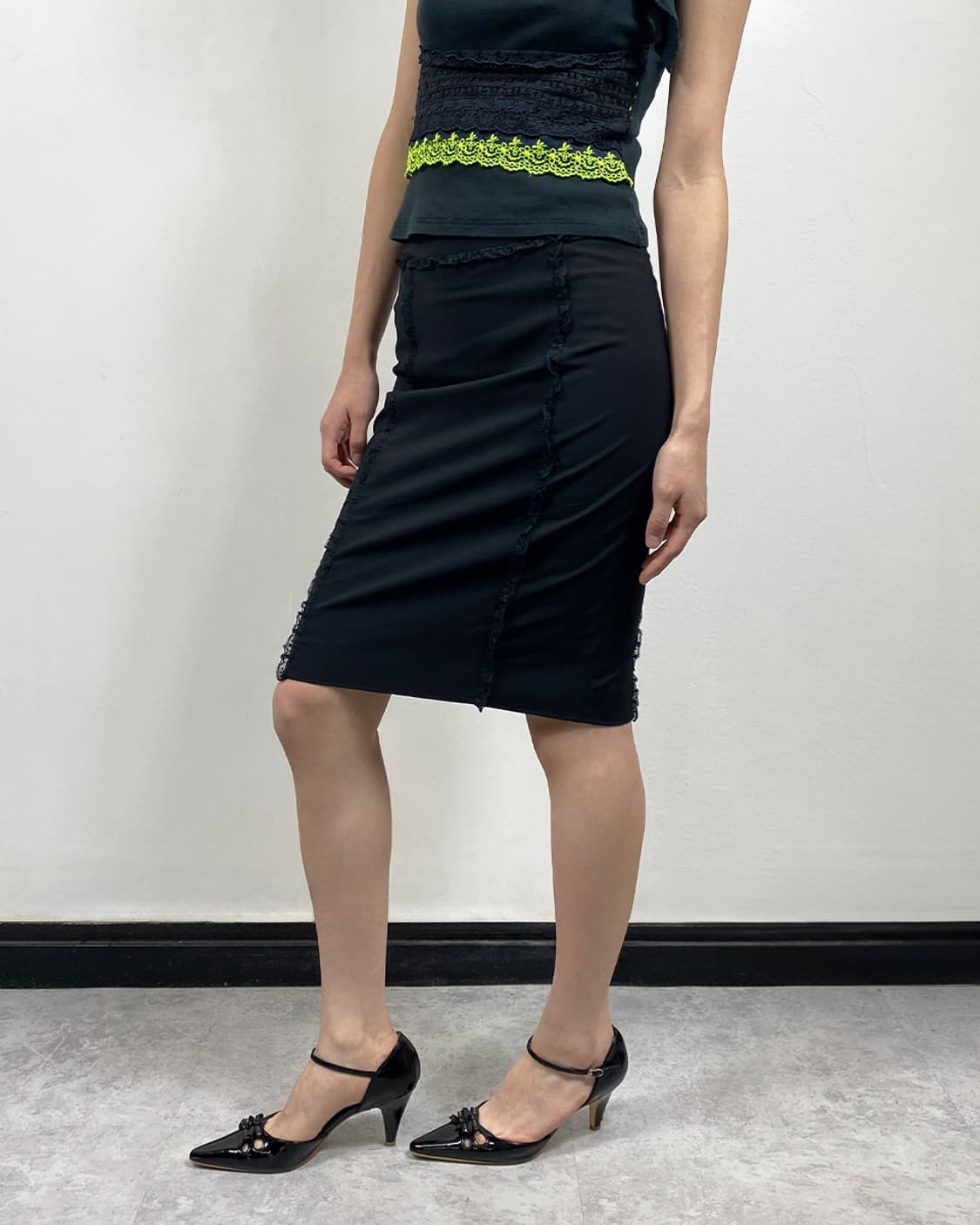 레드 발렌티노 12S/S 프릴 롱스커트 상품이미지3