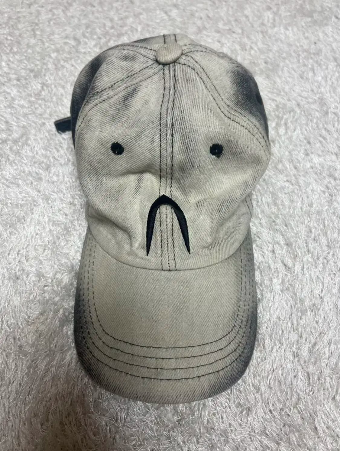 아캄 워시드 데님 볼캡 블랙 상품이미지1