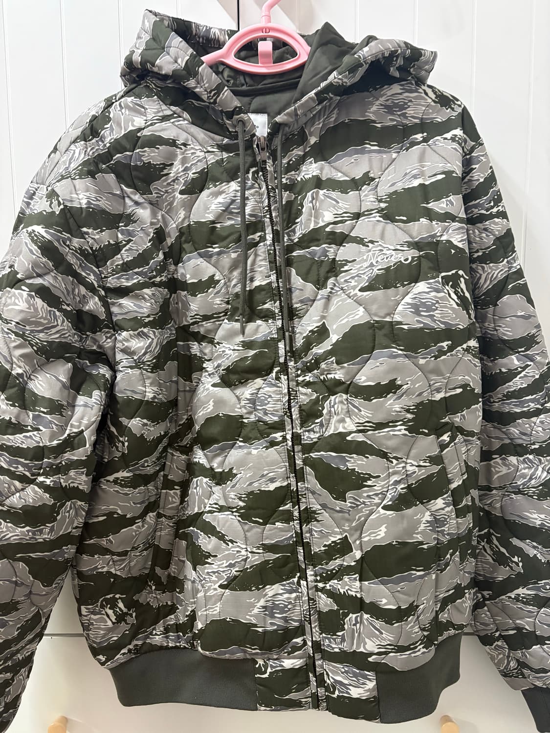 Quilted Hooded Jacket Olive 디스이즈네버댓 아우터 상품이미지2