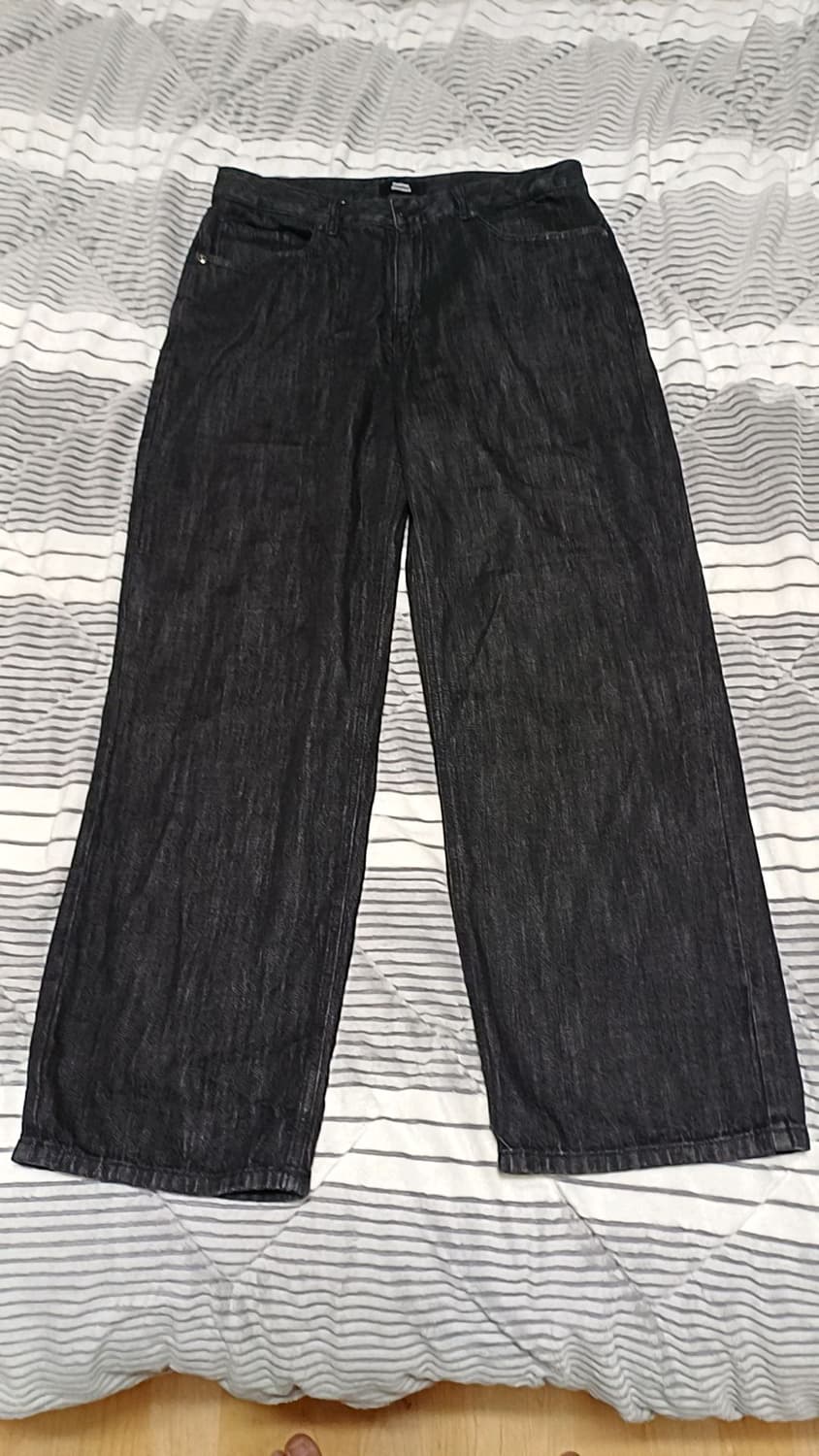 무신사 와이드 얇은데님팬츠 33인치 기장105 상품이미지1