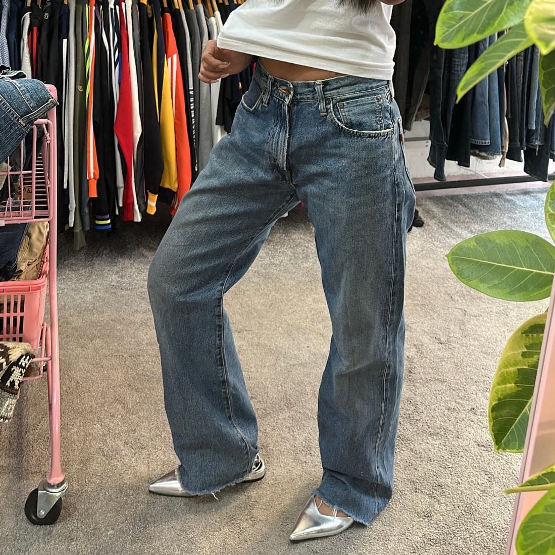 에드윈505 505X 셀비지 와이드핏 데님 팬츠(29) 상품이미지1