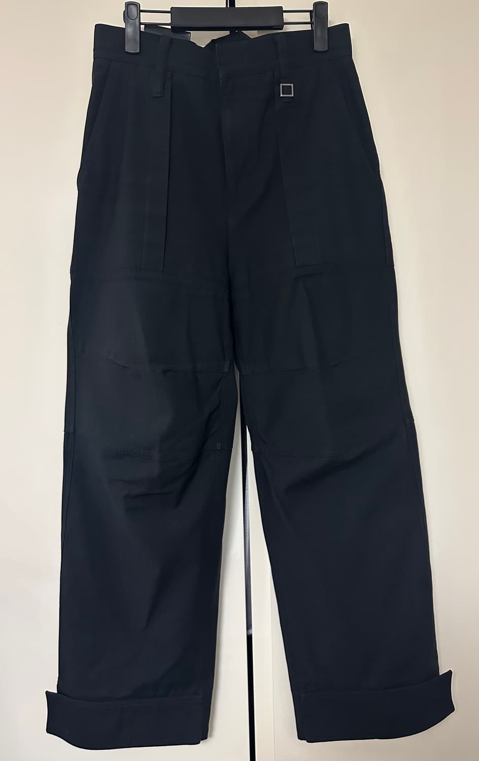 [46] 우영미 플랩 팬츠 블랙 상품이미지1