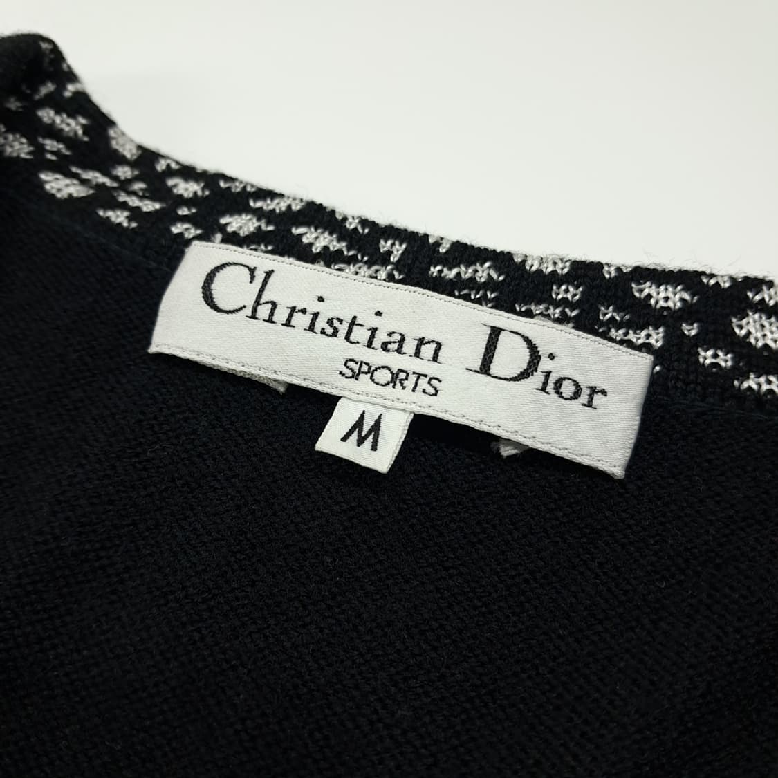 CL861 M 디올 90s 일본판 블랙 니트 조끼 스웨터 상품이미지4