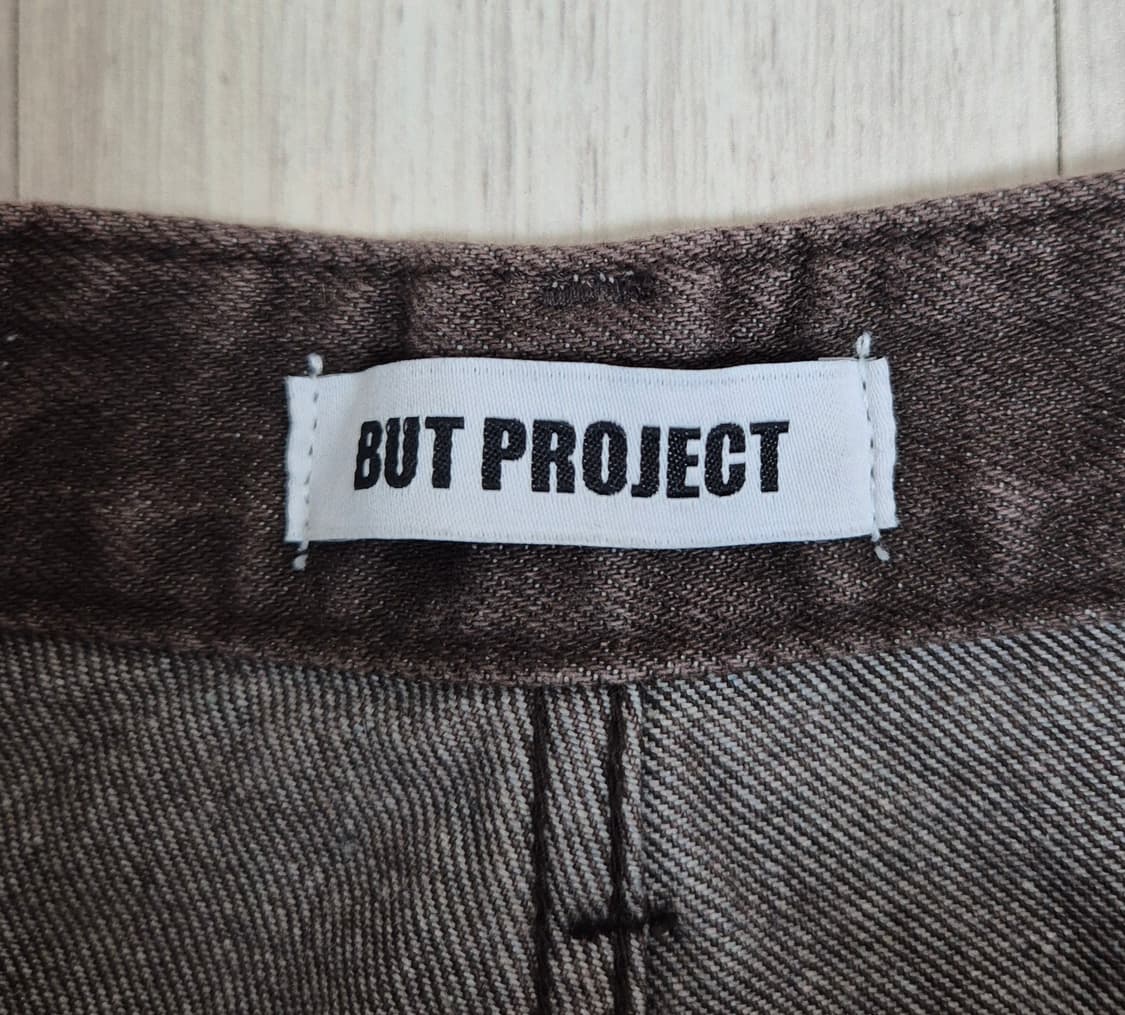 브라운 데님 와이드 팬츠 상품이미지3