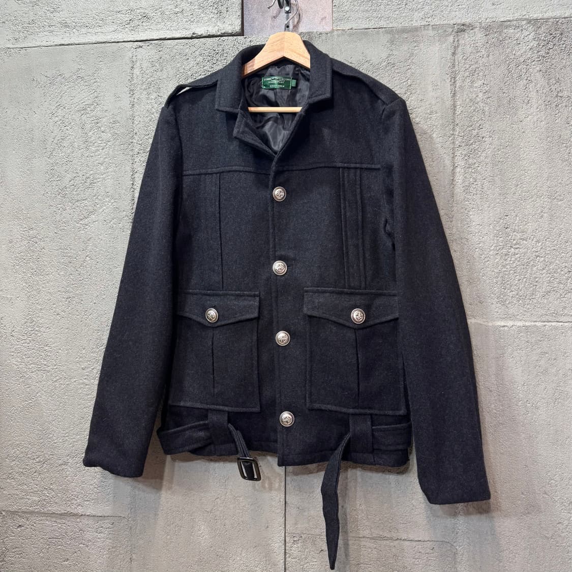 꼼데가르송 옴므 플러스 모더니즘 밀리터리 울 자켓 (S) 상품이미지1