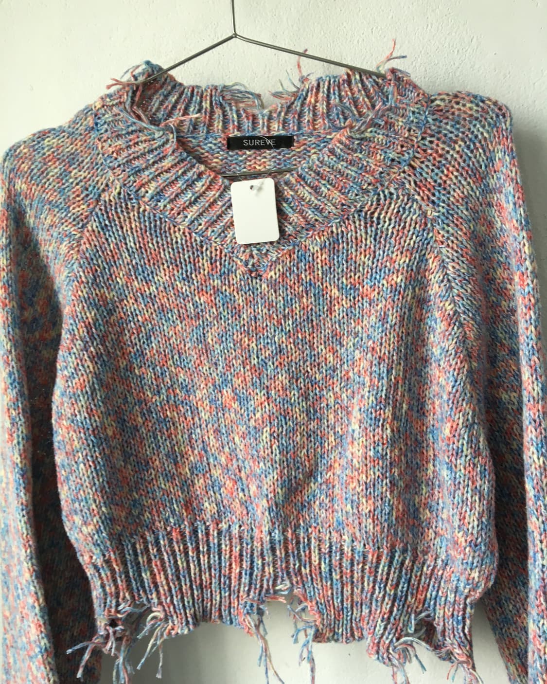 Fringe damage point knit 상품이미지4