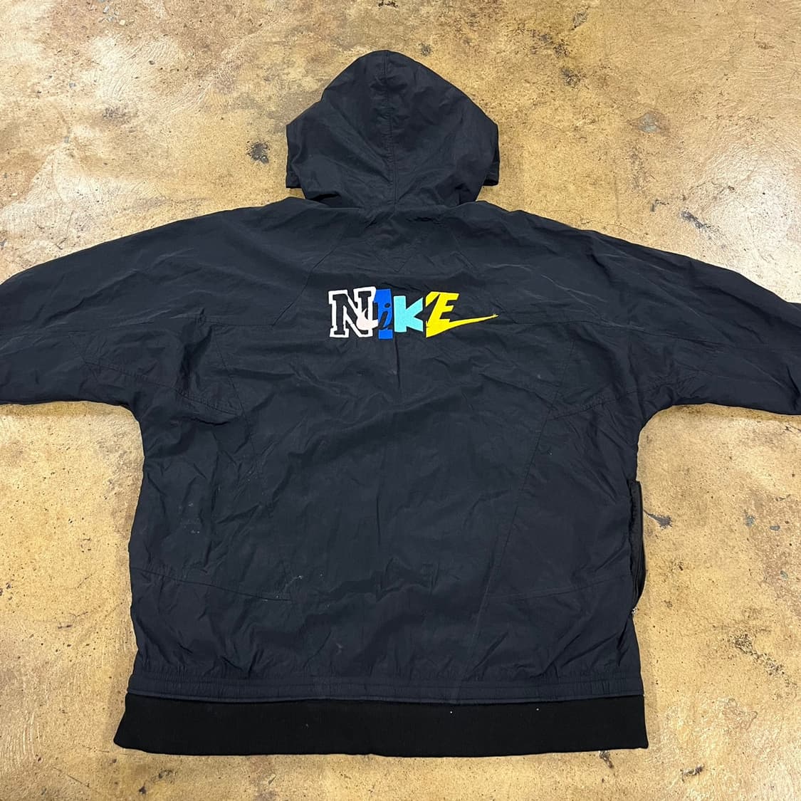 [정품/M] 나이키 블랙 후드 바람막이 자켓 b8 상품이미지4