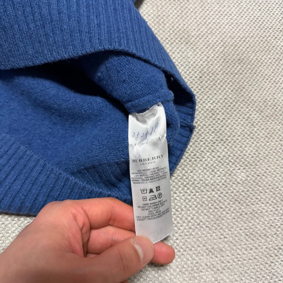 버버리 빈티지 하프집업 니트 상품이미지4