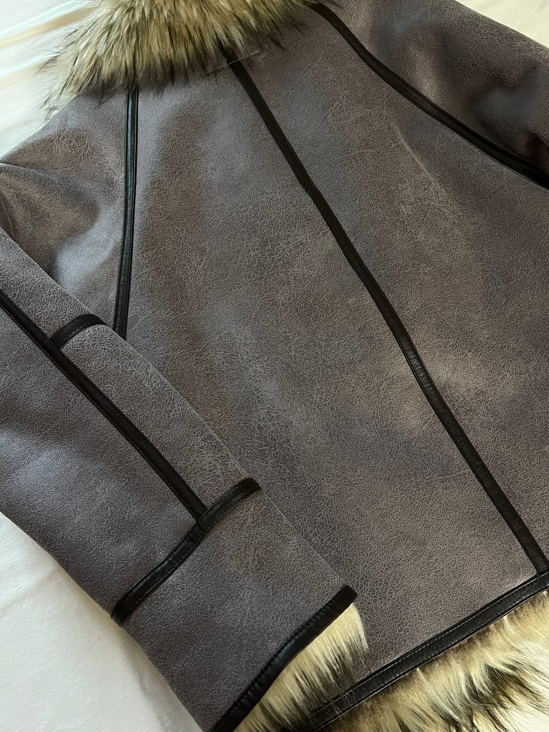 faux fur reversible jacket 상품이미지4